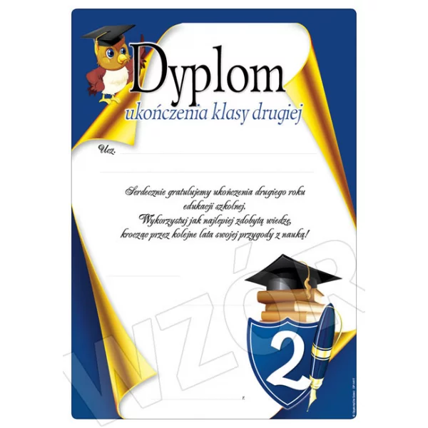 Dyplom Ukończenia Klasy Drugiej DP-141T