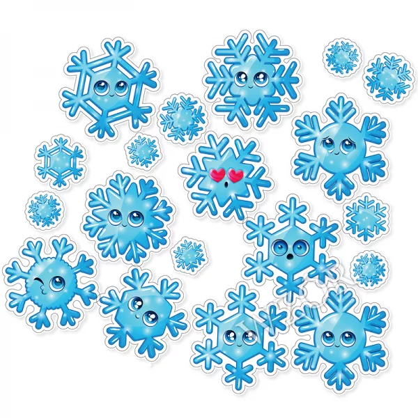 Śnieżynki Dekoracja Zimowa do szkoły i przedszkola