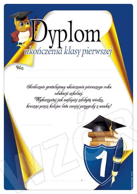 Dyplom Ukończenie 1 klasy pierwszej DP-131
