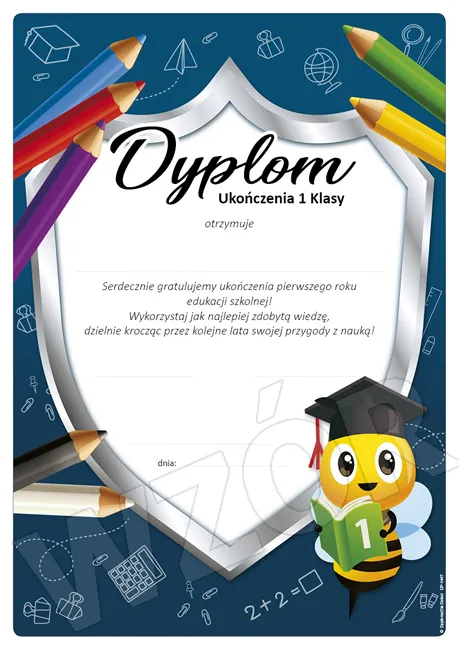 Dyplom Ukończenie 1 klasy pierwszej DP-144